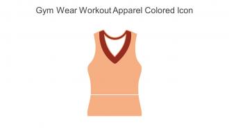 Gym Wear Workout Apparel Colored Icon In Powerpoint Pptx Png And Editable Eps Format