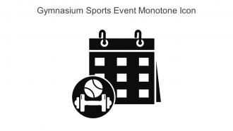 Gymnasium Sports Event Monotone Icon In Powerpoint Pptx Png And Editable Eps Format