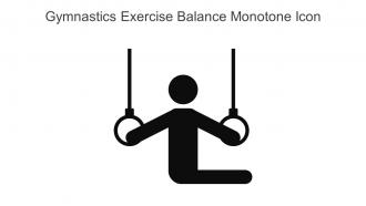 Gymnastics Exercise Balance Monotone Icon In Powerpoint Pptx Png And Editable Eps Format