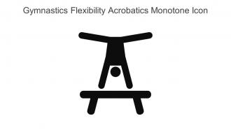 Gymnastics Flexibility Acrobatics Monotone Icon In Powerpoint Pptx Png And Editable Eps Format