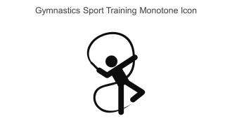 Gymnastics Sport Training Monotone Icon In Powerpoint Pptx Png And Editable Eps Format