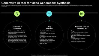 H14 Generative AI Tool For Video Generation Synthesia Generative AI Tools For Content Generation AI SS V