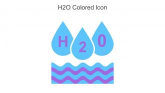 H2O Colored Icon In Powerpoint Pptx Png And Editable Eps Format