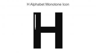 H Alphabet Monotone Icon In Powerpoint Pptx Png And Editable Eps Format