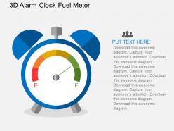 Ha 3d alarm clock fuel meter flat powerpoint design