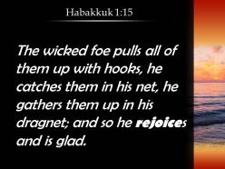 Habakkuk 1 15 he catches them in his net powerpoint church sermon