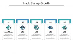 Hack startup growth ppt powerpoint presentationmodel brochure cpb