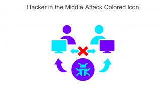 Hacker In The Middle Attack Colored Icon In Powerpoint Pptx Png And Editable Eps Format