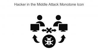 Hacker In The Middle Attack Monotone Icon In Powerpoint Pptx Png And Editable Eps Format