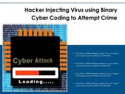 Hacker Injecting Virus Using Binary Cyber Coding To Attempt Crime