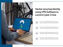 Hacker securing identity using vpn software to commit cyber crime