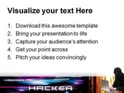 Hacker security powerpoint templates and powerpoint backgrounds 0211