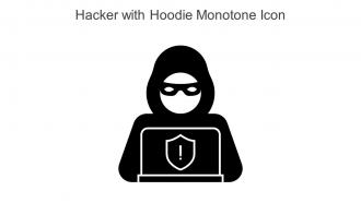 Hacker With Hoodie Monotone Icon In Powerpoint Pptx Png And Editable Eps Format