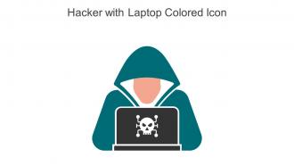 Hacker With Laptop Colored Icon In Powerpoint Pptx Png And Editable Eps Format
