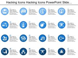 Hacking icons hacking icons powerpoint slide presentation sample