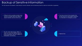 Hacking it backup of sensitive information ppt styles infographic template