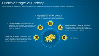 Hadoop it disadvantages of hadoop ppt slides model
