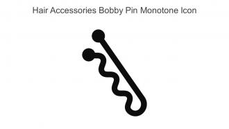 Hair Accessories Bobby Pin Monotone Icon In Powerpoint Pptx Png And Editable Eps Format