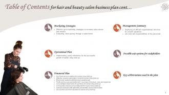 Hair And Beauty Salon Business Plan Powerpoint Presentation Slides Researched Template