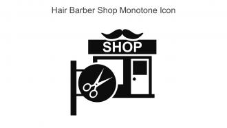 Hair Barber Shop Monotone Icon In Powerpoint Pptx Png And Editable Eps Format