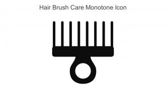 Hair Brush Care Monotone Icon In Powerpoint Pptx Png And Editable Eps Format