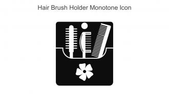 Hair Brush Holder Monotone Icon In Powerpoint Pptx Png And Editable Eps Format