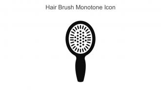 Hair Brush Monotone Icon In Powerpoint Pptx Png And Editable Eps Format