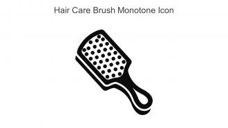 Hair Care Brush Monotone Icon In Powerpoint Pptx Png And Editable Eps Format