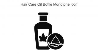 Hair Care Oil Bottle Monotone Icon In Powerpoint Pptx Png And Editable Eps Format