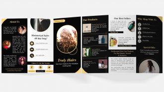 Hair Care Products Brochure Trifold