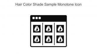 Hair Color Shade Sample Monotone Icon In Powerpoint Pptx Png And Editable Eps Format