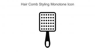 Hair Comb Styling Monotone Icon In Powerpoint Pptx Png And Editable Eps Format