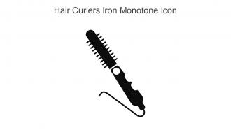Hair Curlers Iron Monotone Icon In Powerpoint Pptx Png And Editable Eps Format