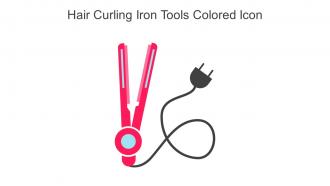 Hair Curling Iron Tools Colored Icon In Powerpoint Pptx Png And Editable Eps Format