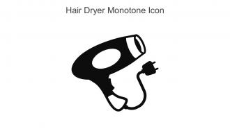 Hair Dryer Monotone Icon In Powerpoint Pptx Png And Editable Eps Format