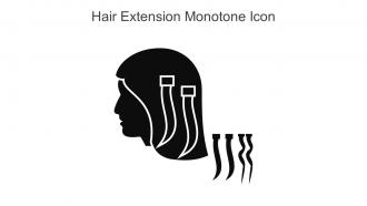 Hair Extension Monotone Icon In Powerpoint Pptx Png And Editable Eps Format