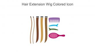 Hair Extension Wig Colored Icon In Powerpoint Pptx Png And Editable Eps Format