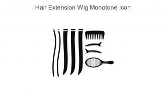 Hair Extension Wig Monotone Icon In Powerpoint Pptx Png And Editable Eps Format