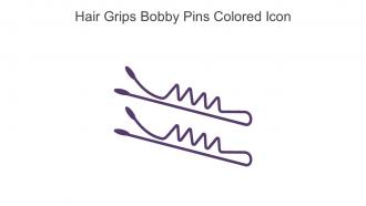 Hair Grips Bobby Pins Colored Icon In Powerpoint Pptx Png And Editable Eps Format