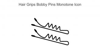 Hair Grips Bobby Pins Monotone Icon In Powerpoint Pptx Png And Editable Eps Format