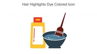 Hair Highlights Dye Colored Icon In Powerpoint Pptx Png And Editable Eps Format