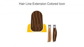 Hair Line Extension Colored Icon In Powerpoint Pptx Png And Editable Eps Format