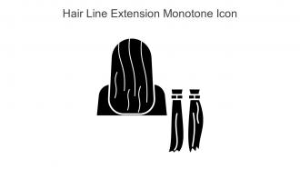 Hair Line Extension Monotone Icon In Powerpoint Pptx Png And Editable Eps Format