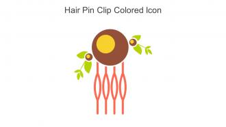 Hair Pin Clip Colored Icon In Powerpoint Pptx Png And Editable Eps Format