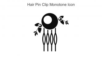 Hair Pin Clip Monotone Icon In Powerpoint Pptx Png And Editable Eps Format