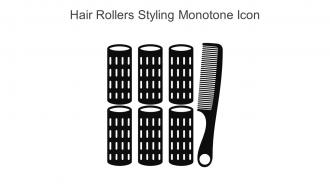Hair Rollers Styling Monotone Icon In Powerpoint Pptx Png And Editable Eps Format
