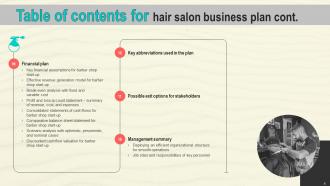 Hair Salon Business Plan Powerpoint Presentation Slides Ideas Impactful