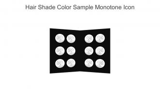 Hair Shade Color Sample Monotone Icon In Powerpoint Pptx Png And Editable Eps Format