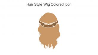 Hair Style Wig Colored Icon In Powerpoint Pptx Png And Editable Eps Format