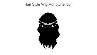 Hair Style Wig Monotone Icon In Powerpoint Pptx Png And Editable Eps Format